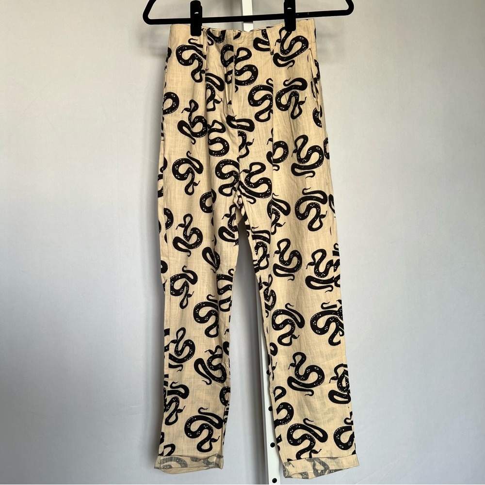 Snake Print Trouser Pants unique